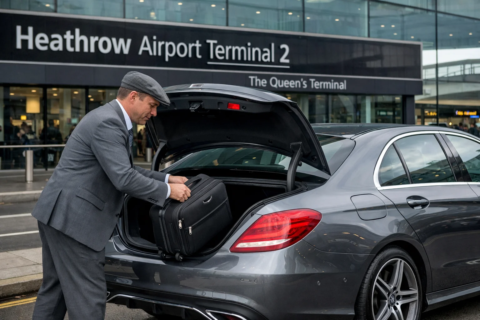 Heathrow T2 Taxi from Victoria Palace Hotel London