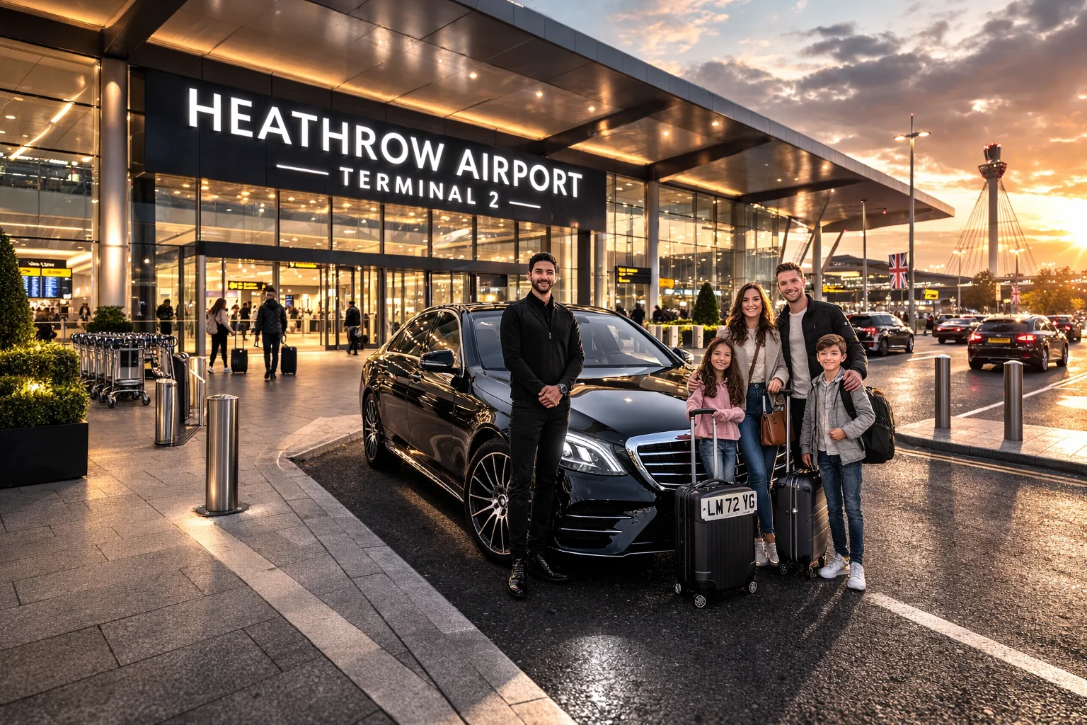 Chamberlain Hotel Taxi to Heathrow Airport Terminal 2