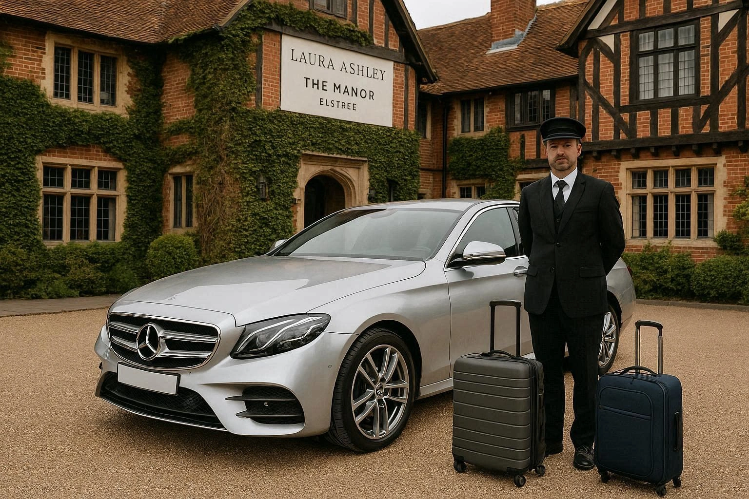 Laura Ashley The Manor Elstree Taxi to Heathrow Airport T2