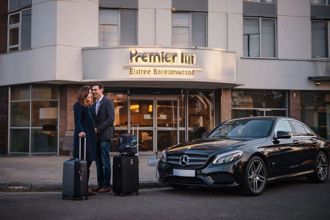 Premier Inn Elstree Borehamwood Taxi to Heathrow T2