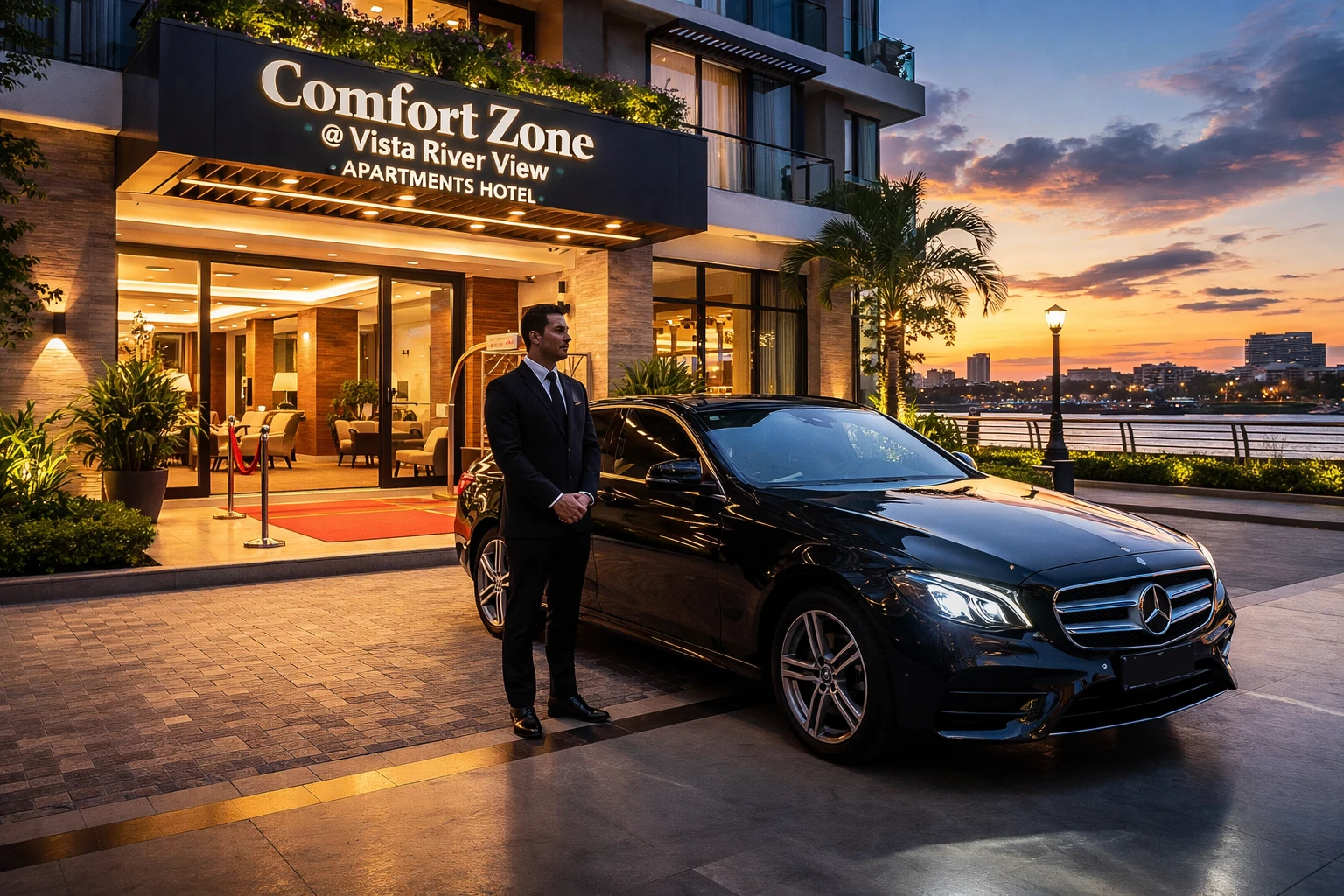Comfort Zone Vista River View Apartments Taxi | Heathrow T2