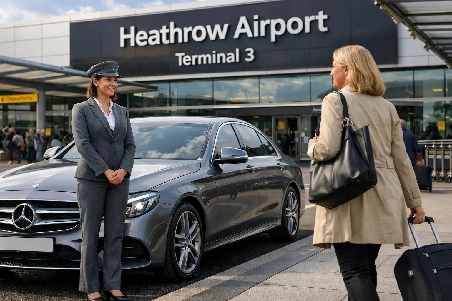 Taxi from Holiday Inn Express Newbury Park to Heathrow T3