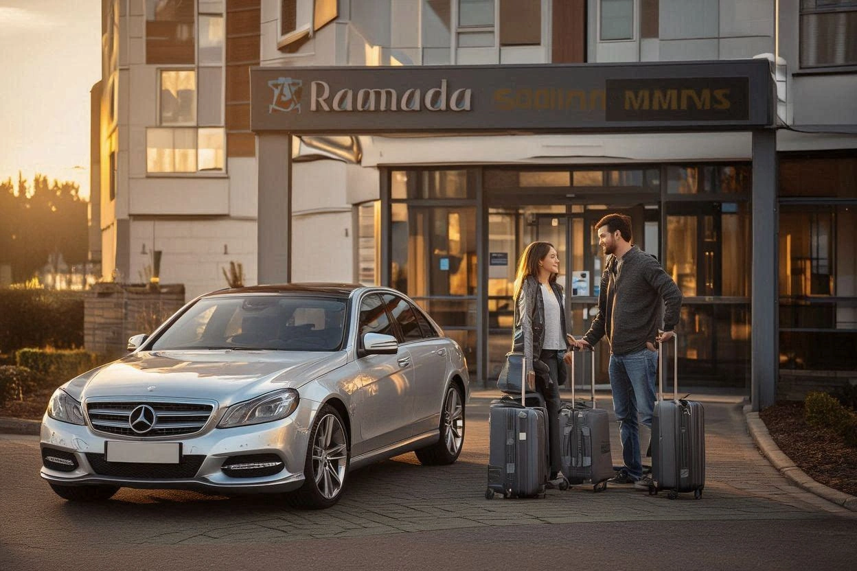Ramada South Mimms Taxi to Heathrow Airport  T2 Transfer 