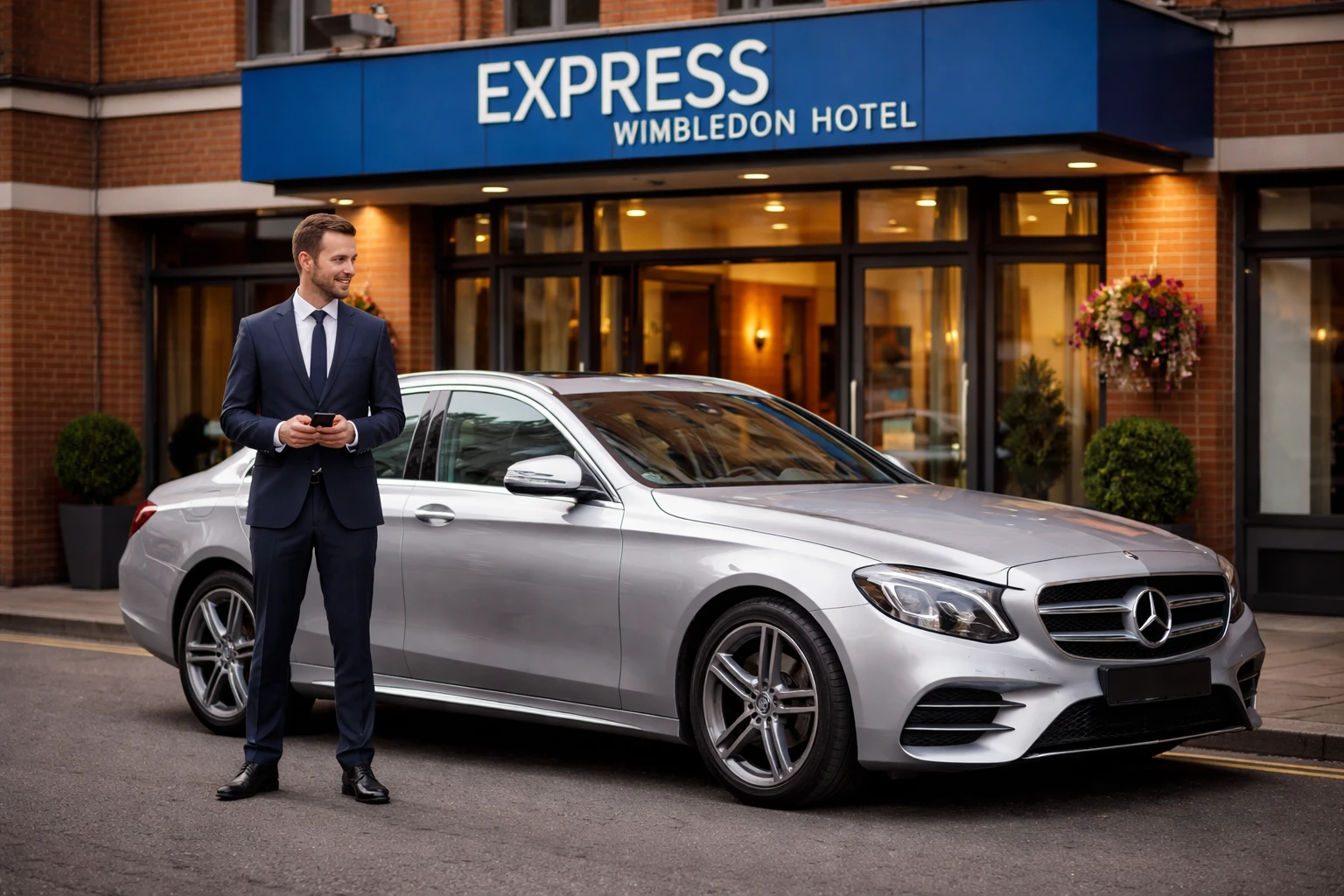 Express Wimbledon Taxi to Heathrow Airport T2 UK