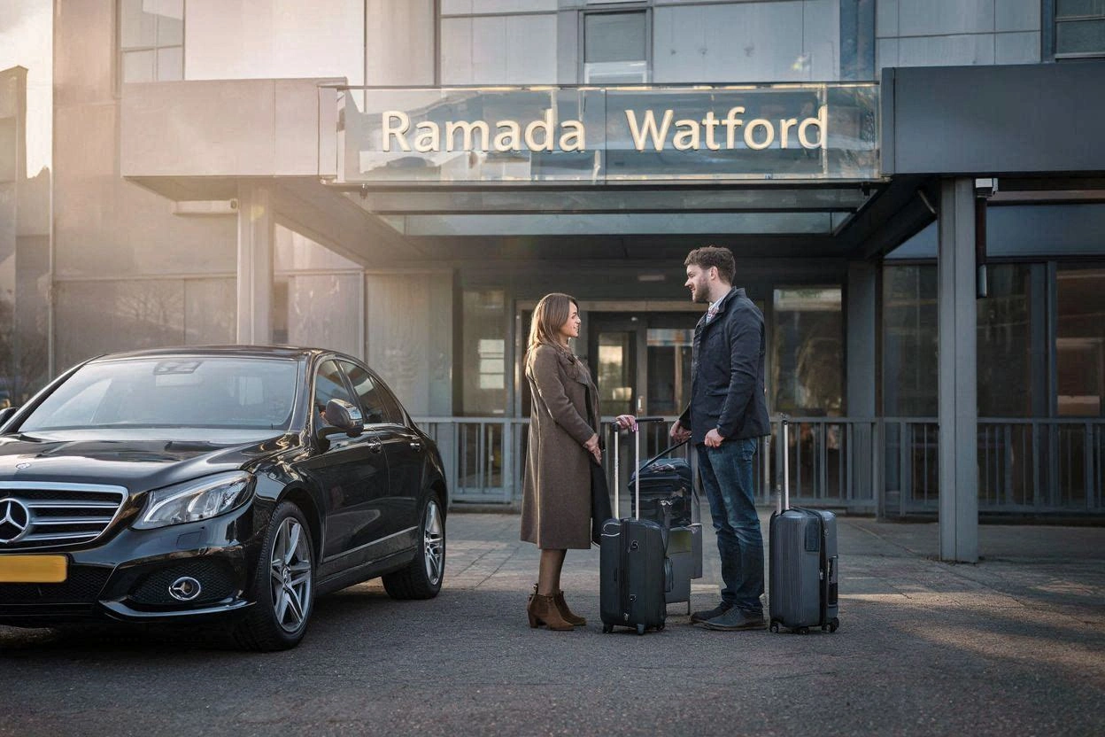 Ramada Watford Taxi to Heathrow T2 Taxi Transfer Services