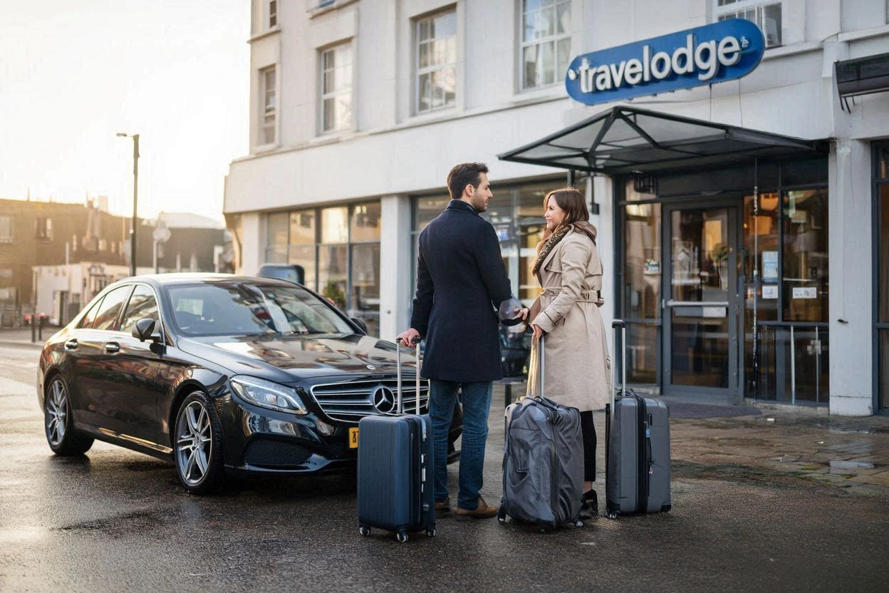 Travelodge Watford Central Taxi to Heathrow Airport T2