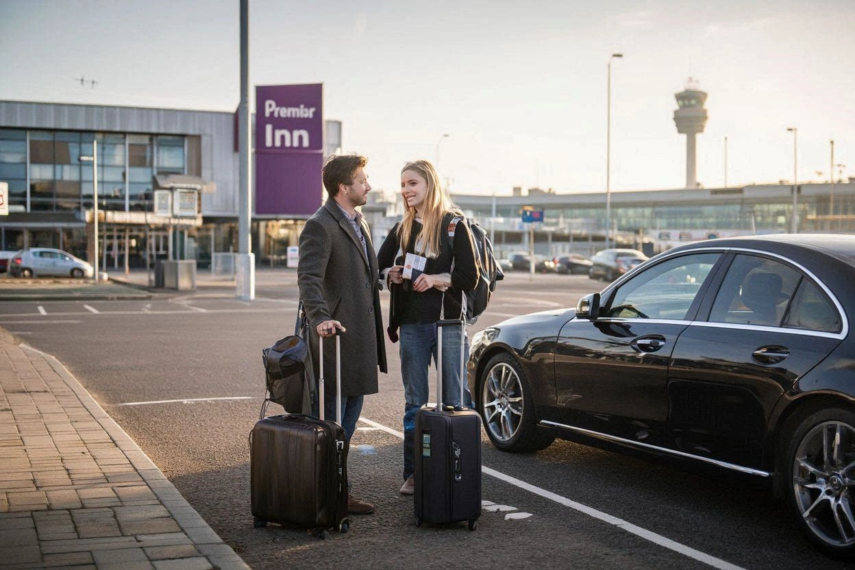 Premier Inn Stansted Airport Taxi Transfer to Heathrow T2