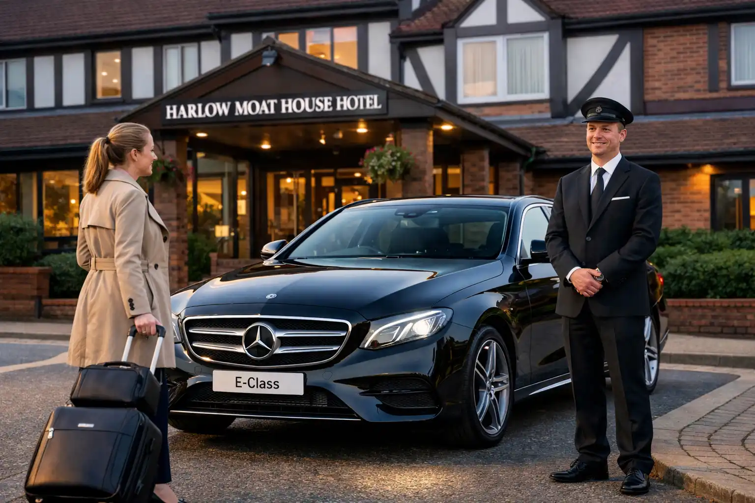 Stansted Harlow Moat House Hotel Taxi to Heathrow Airport T2