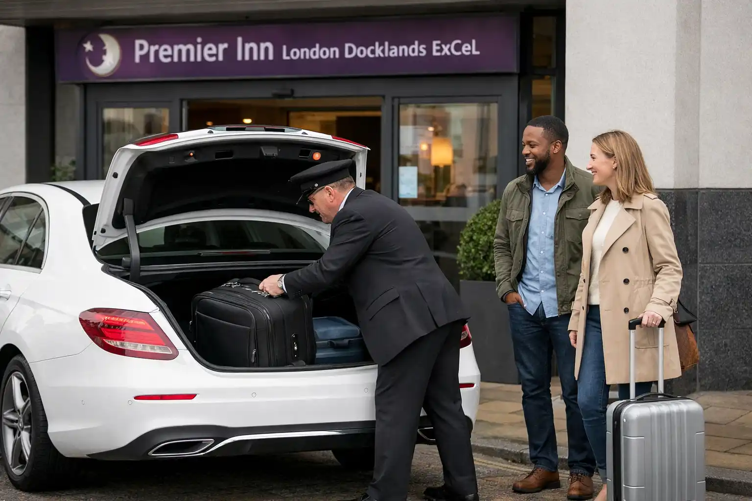 Premier Inn Docklands Excel Taxi  Heathrow T2