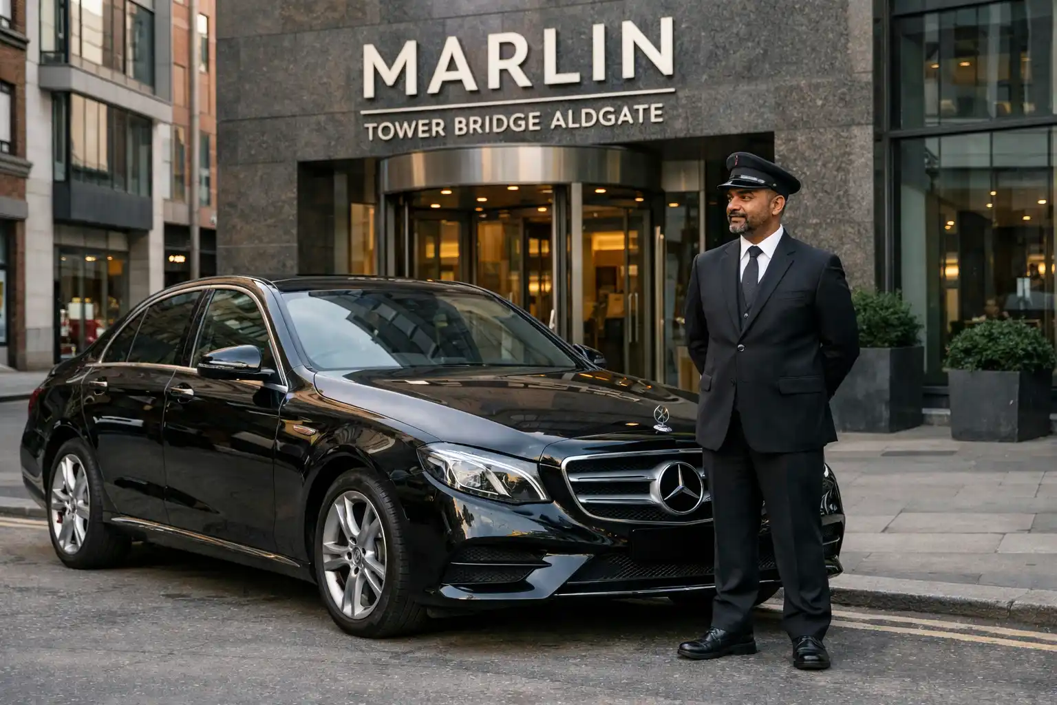 Marlin Tower Bridge Aldgate Taxi to Heathrow T2
