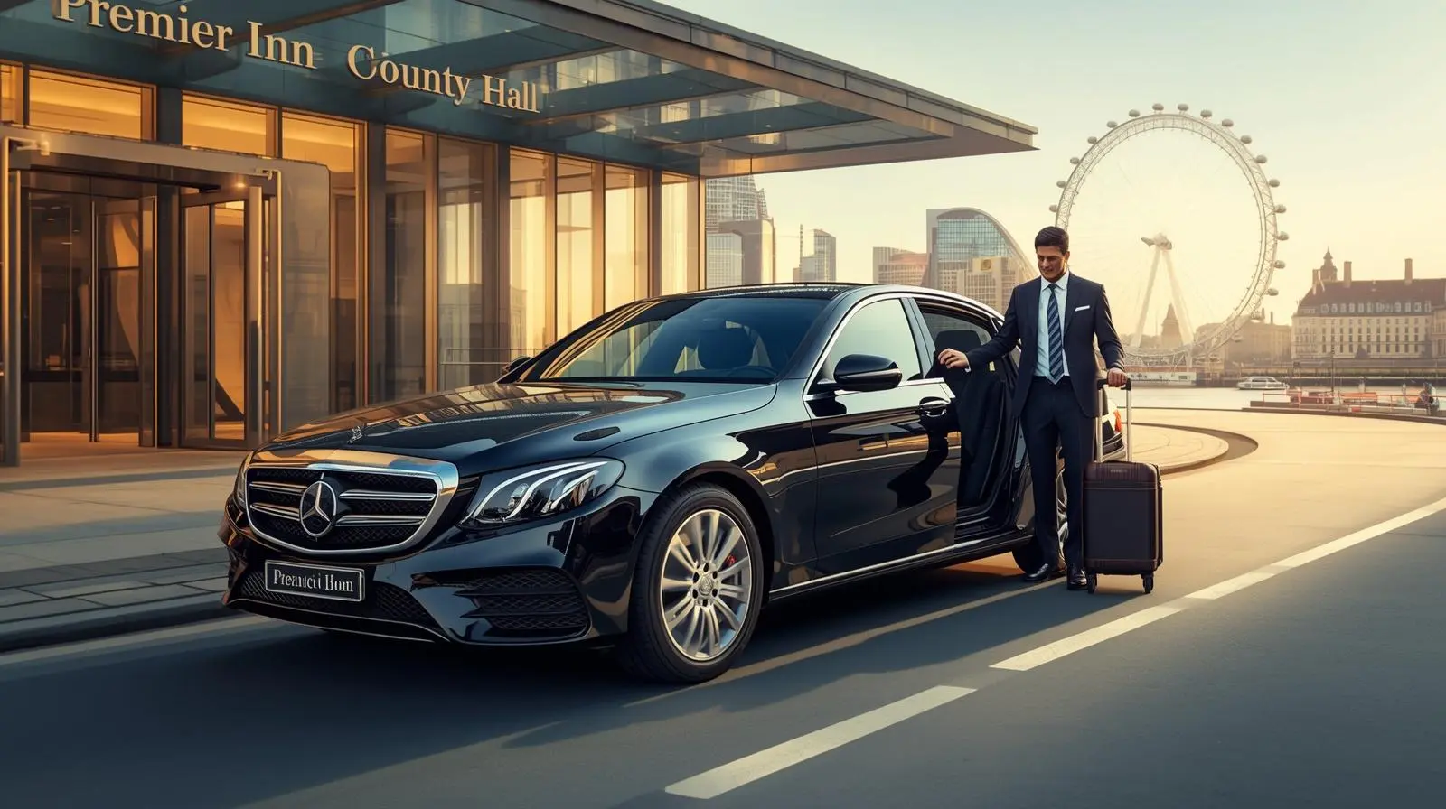Premier Inn County Hall Taxi to Heathrow T2 Service