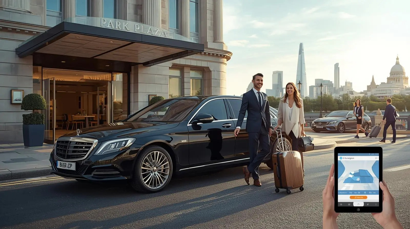 Park Plaza Riverbank London to Heathrow T2 Taxi
