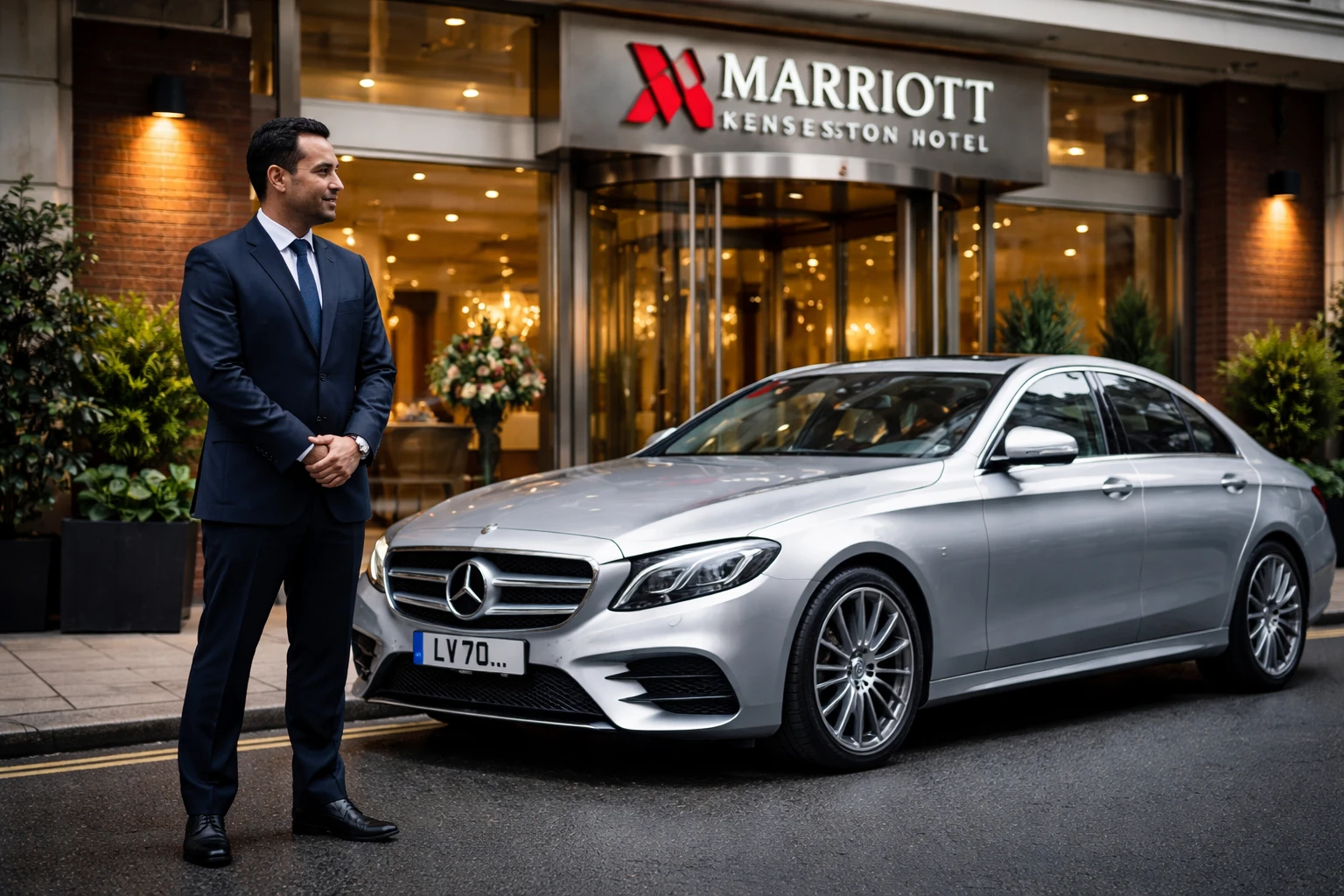 Marriott Kensington Taxi to Heathrow Airport T2 Transfer