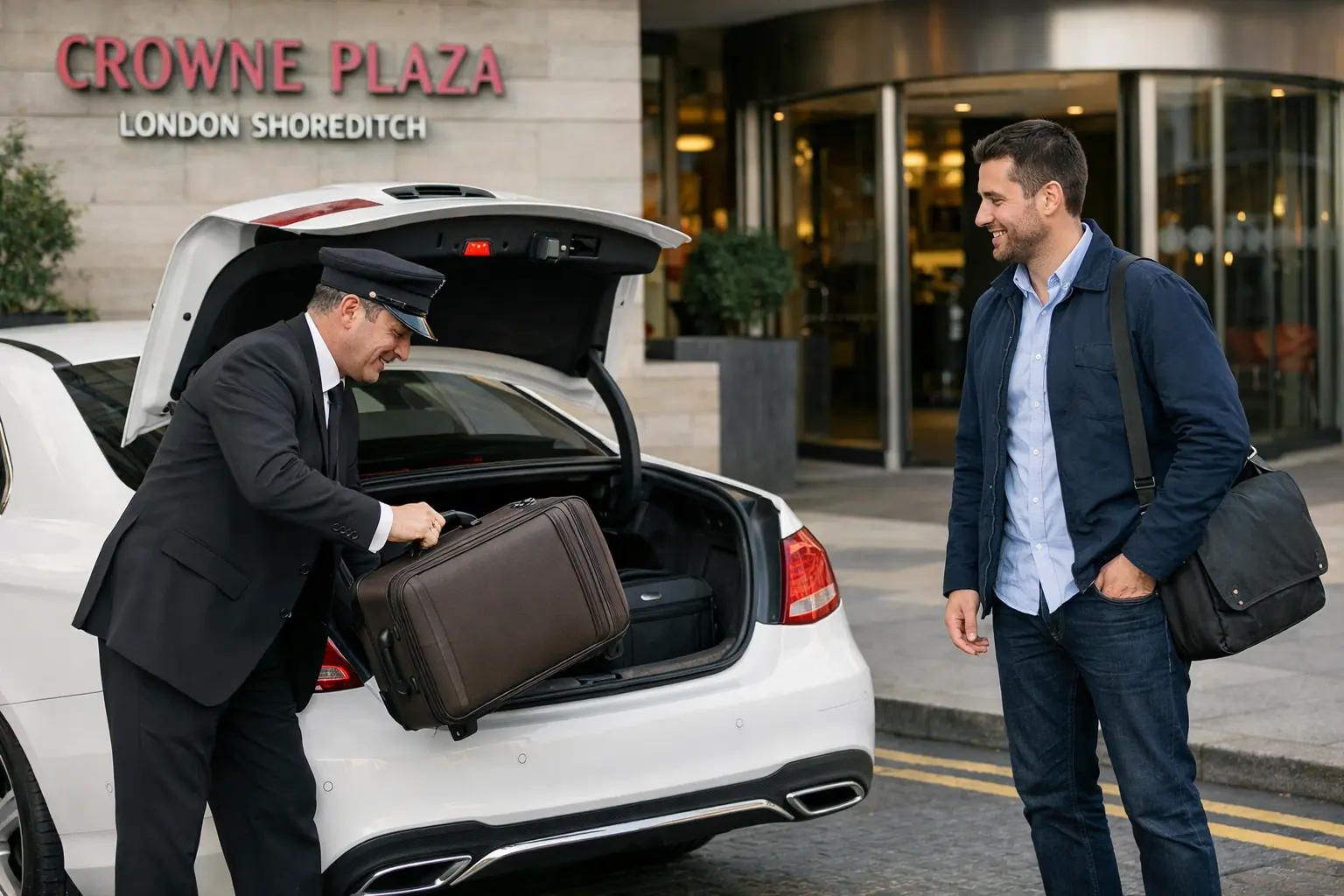Crowne Plaza London Shoreditch Taxi to Heathrow T2