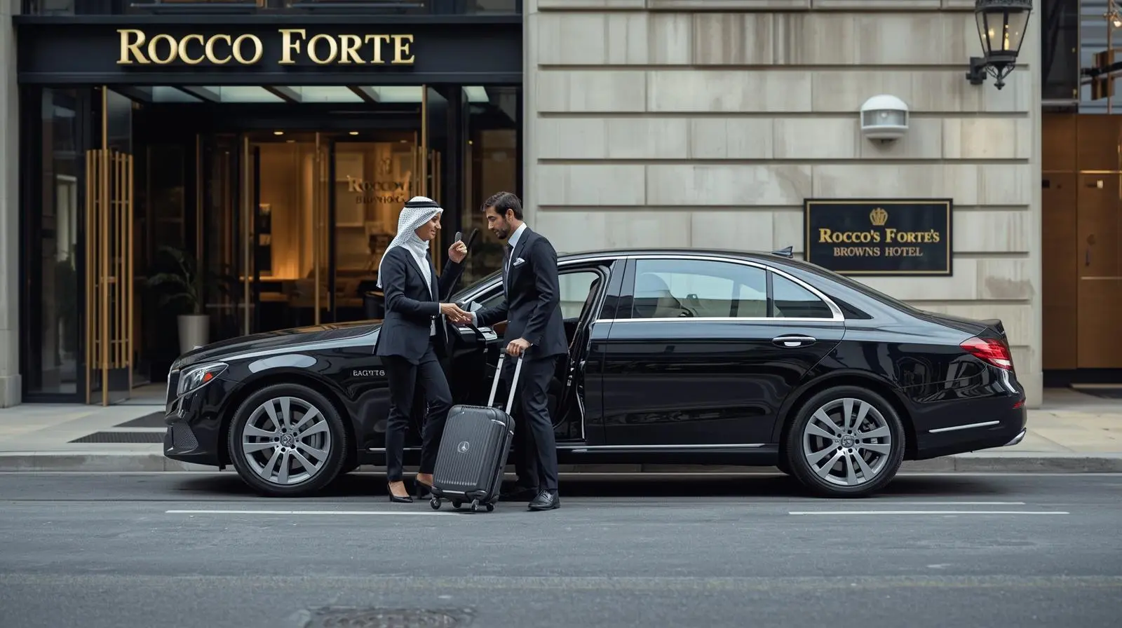 rocco forte brown s taxi to Heathrow Airport Terminal 2