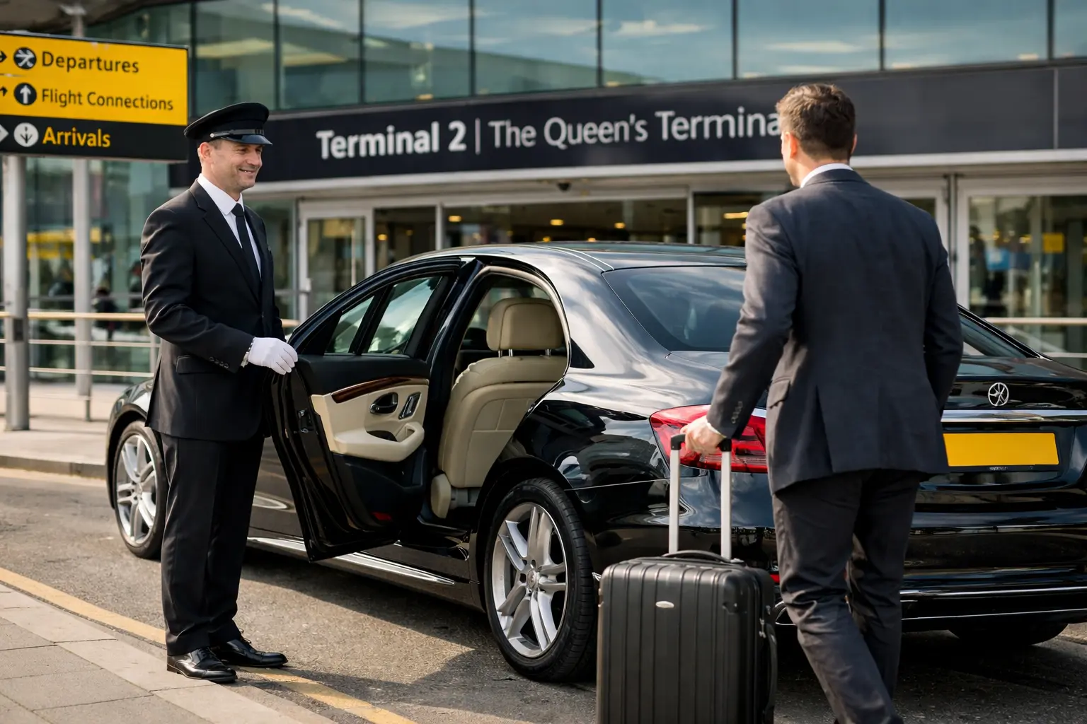 UB4 Hayes End Taxi  Heathrow T2 Transfers