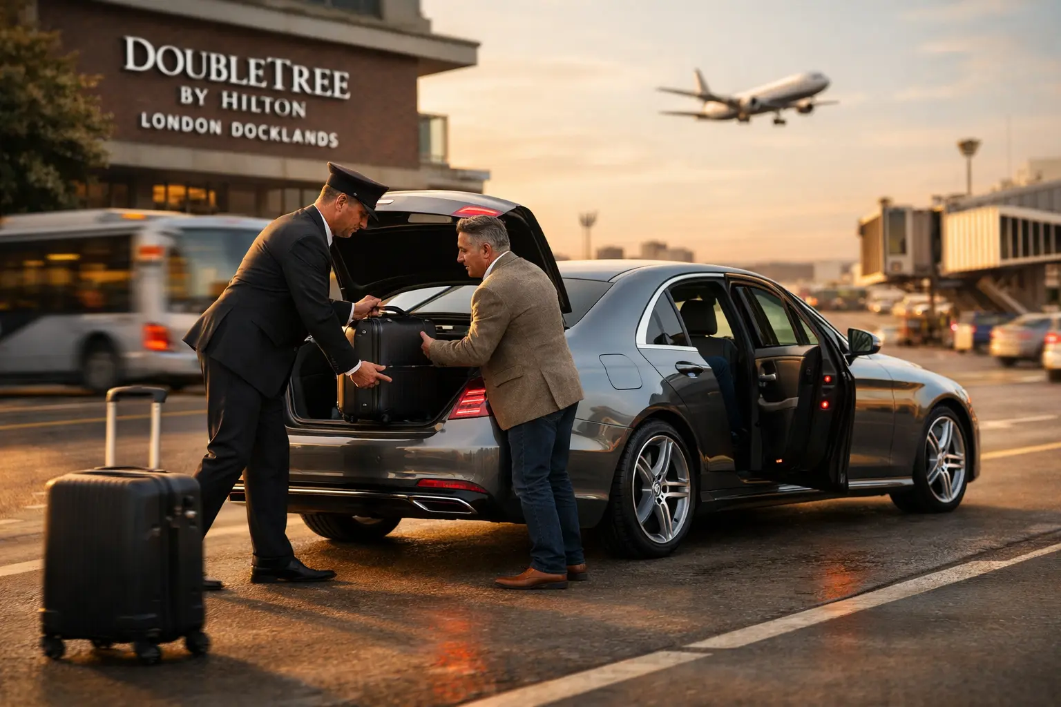 DoubleTree by Hilton London Docklands Taxi to Heathrow T2