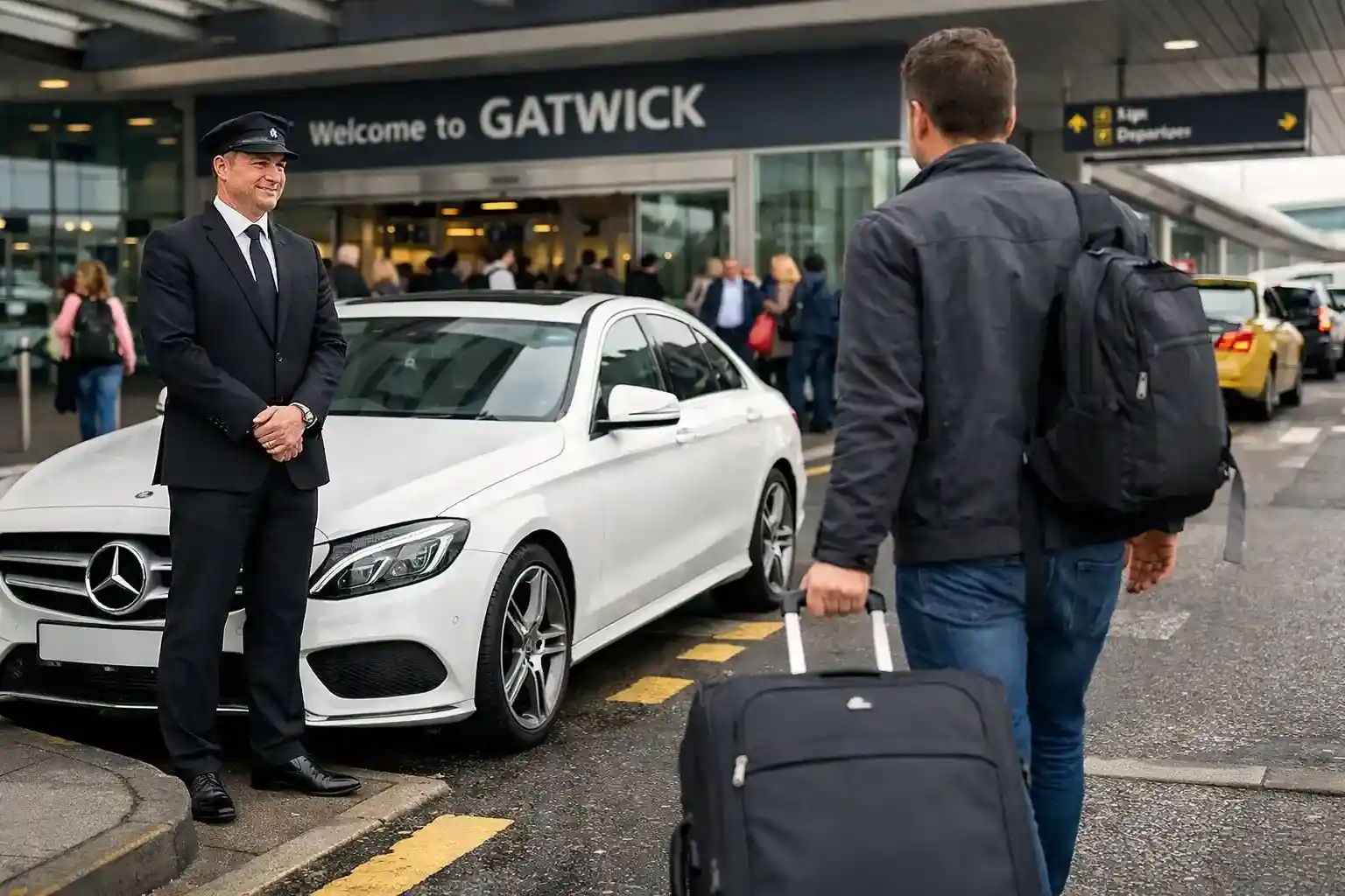 Hampton by Hilton Waterloo to Gatwick Airport Taxi