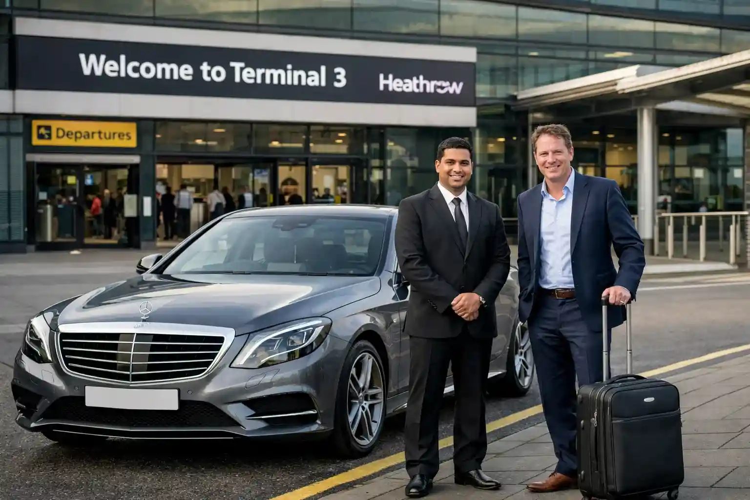 Journey from Prince Akatoki London Taxi to Heathrow T3