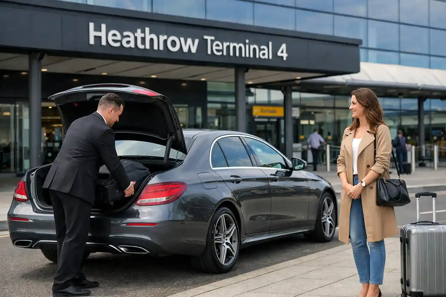 Express Royal Docks Docklands Taxi to Heathrow Terminal 4 