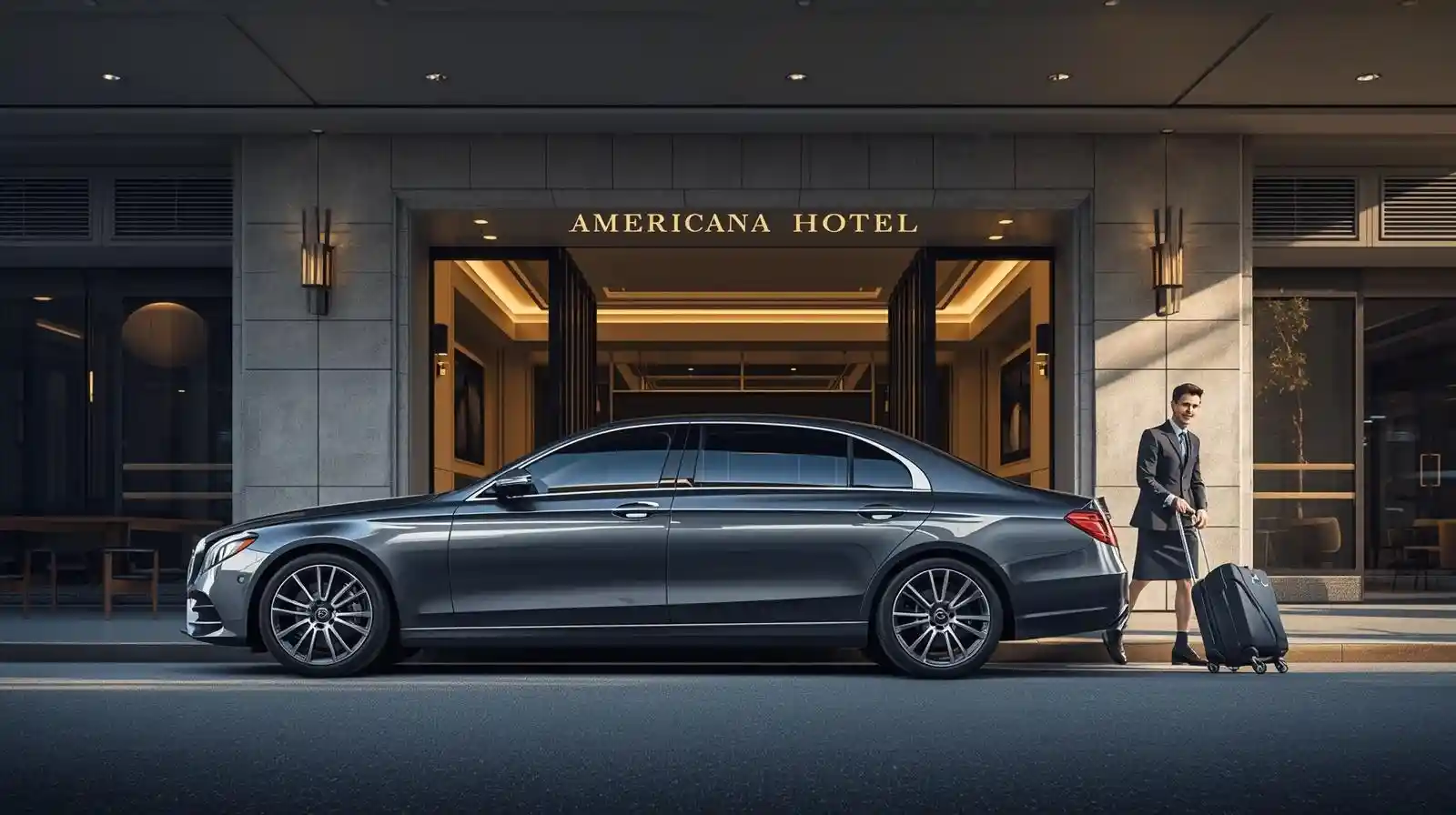 Americana Hotel to Stansted Airport Transfers