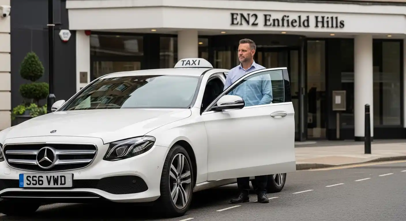 Taxi from Heathrow Terminal 5 to Enfield Hills EN2