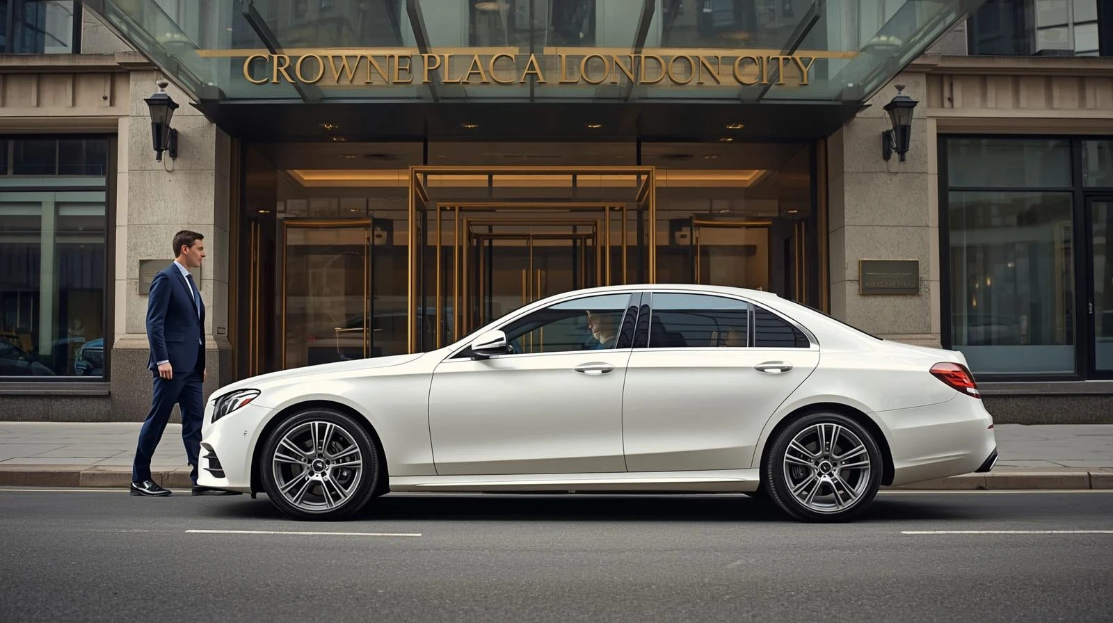 Taxi from Crowne Plaza London City to Heathrow T5