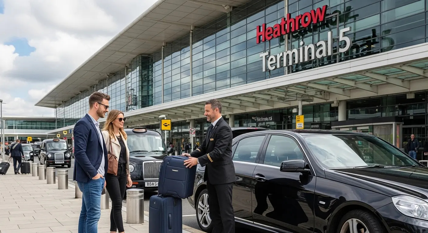 W1T Chitty Street Taxi  Heathrow T5 Transfers
