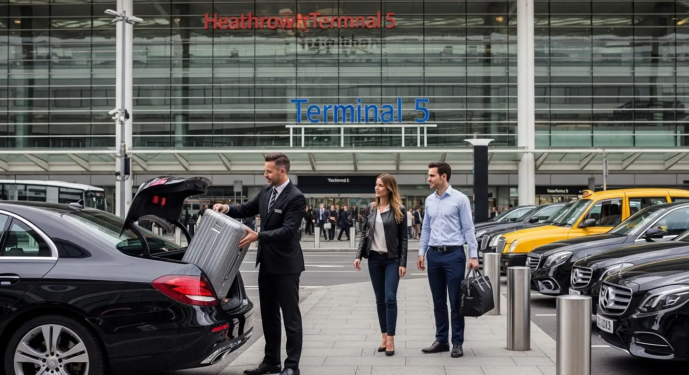 SW1A Riding House Street Taxi  Heathrow T5 Transfers