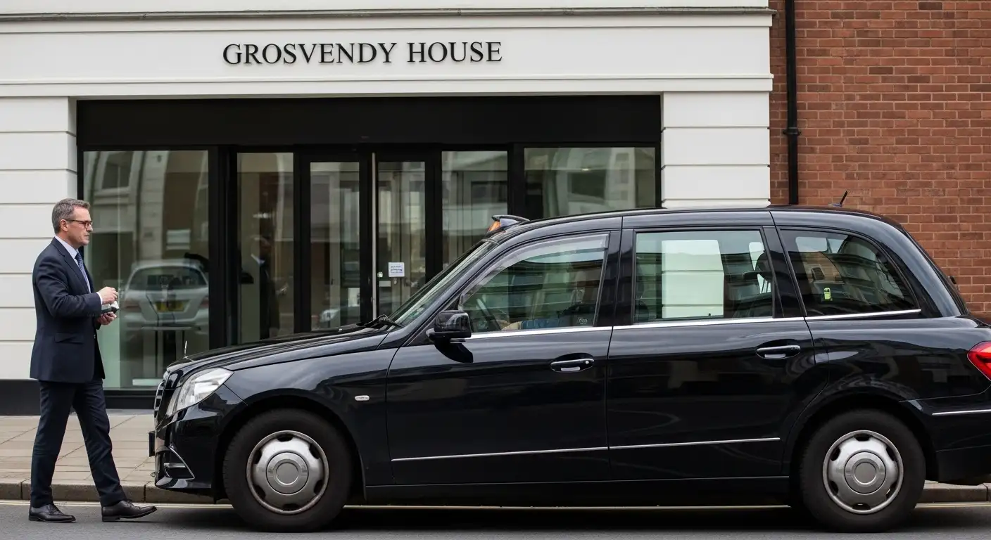Taxi from Grosvenor House Apartments to Heathrow T5