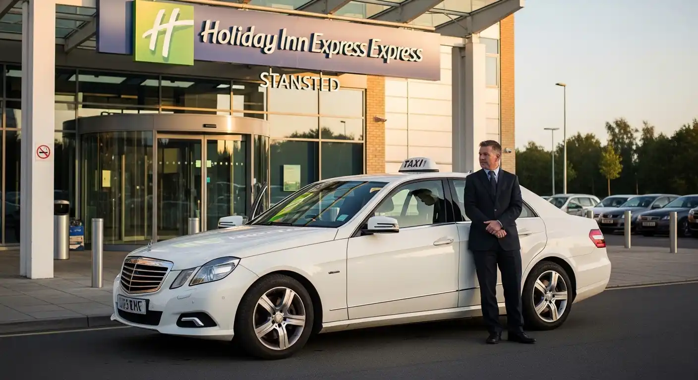 Book Taxi from Stansted Holiday Inn Express to Heathrow T5