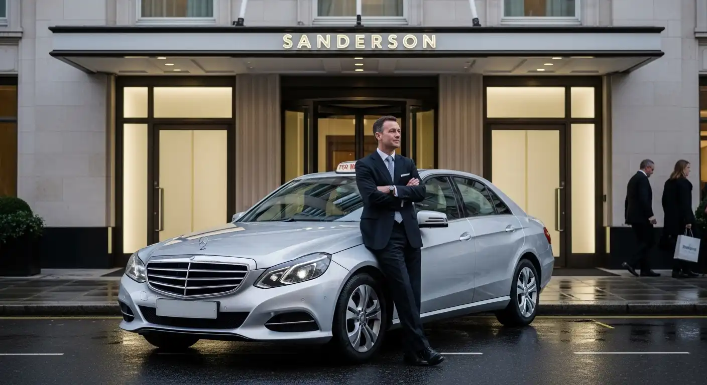 Ian Schrager Sanderson Taxi to Heathrow Airport T5