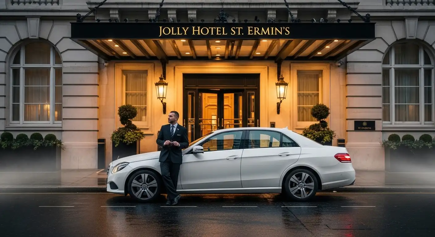 Jolly Hotel St Ermin’s Taxi to Heathrow Airport T5