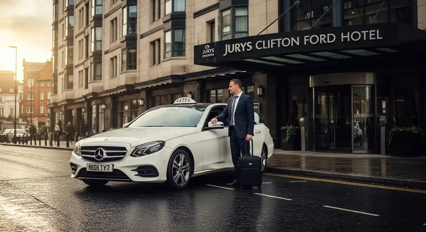Jurys Clifton Ford Hotel to Heathrow Airport T5 Taxi