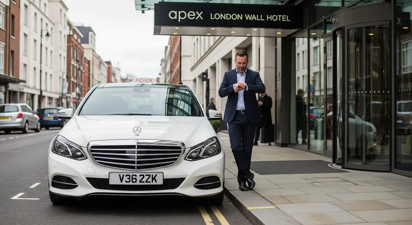 Apex London Wall Hotel Taxi to Heathrow Airport T5