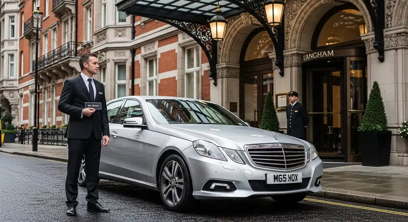 Taxi from Langham Hotel London to Heathrow T5