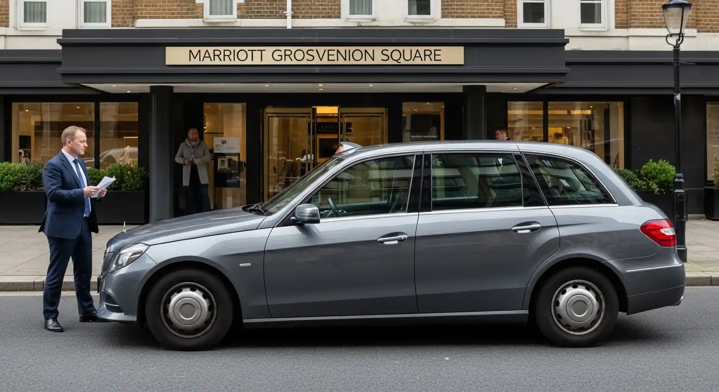 Taxi from Marriott Grosvenor Square Hotel to HeathrowT5
