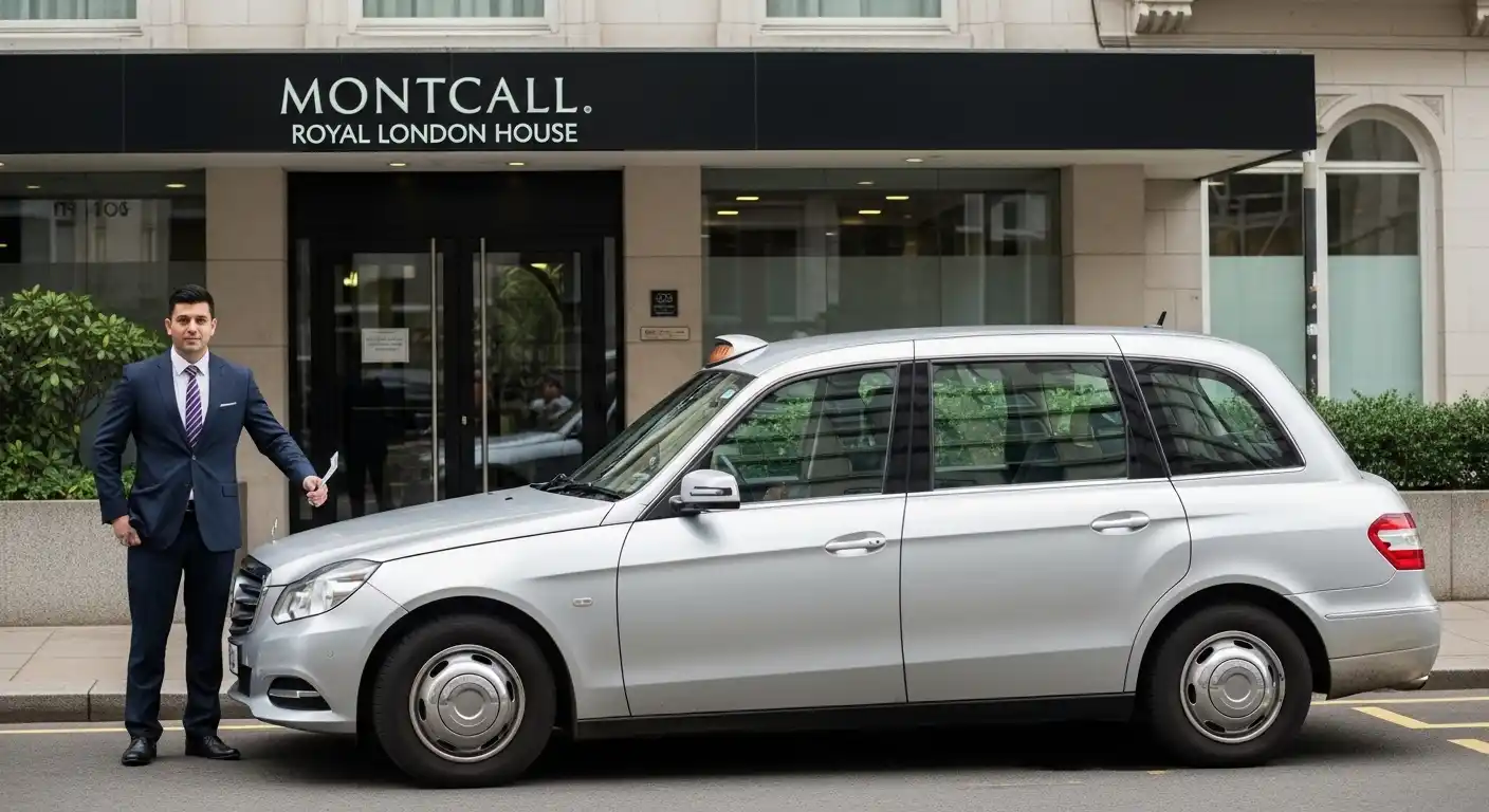 Montcalm royal london house taxi to Heathrow T5 Service