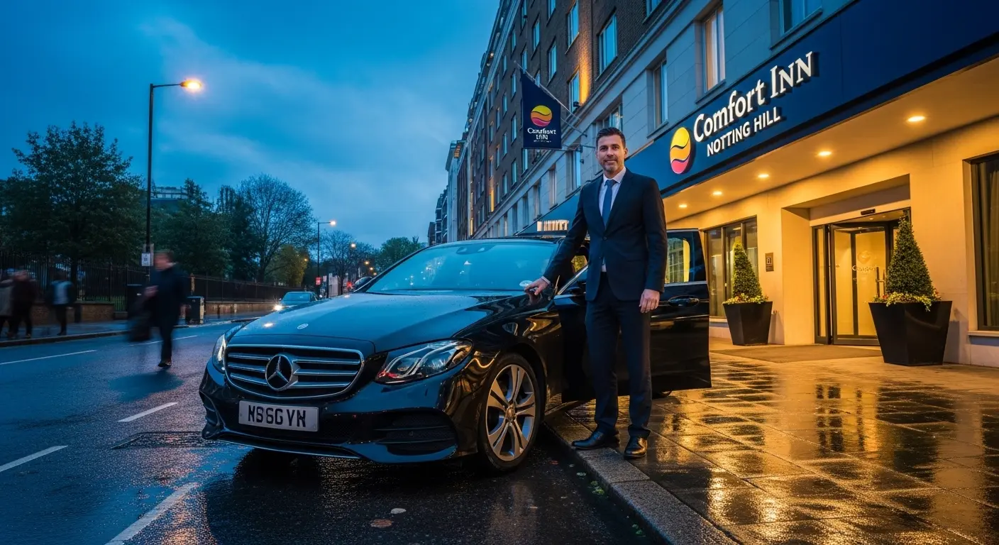 Comfort Inn Notting Hill Taxi to Heathrow T5 Transfer