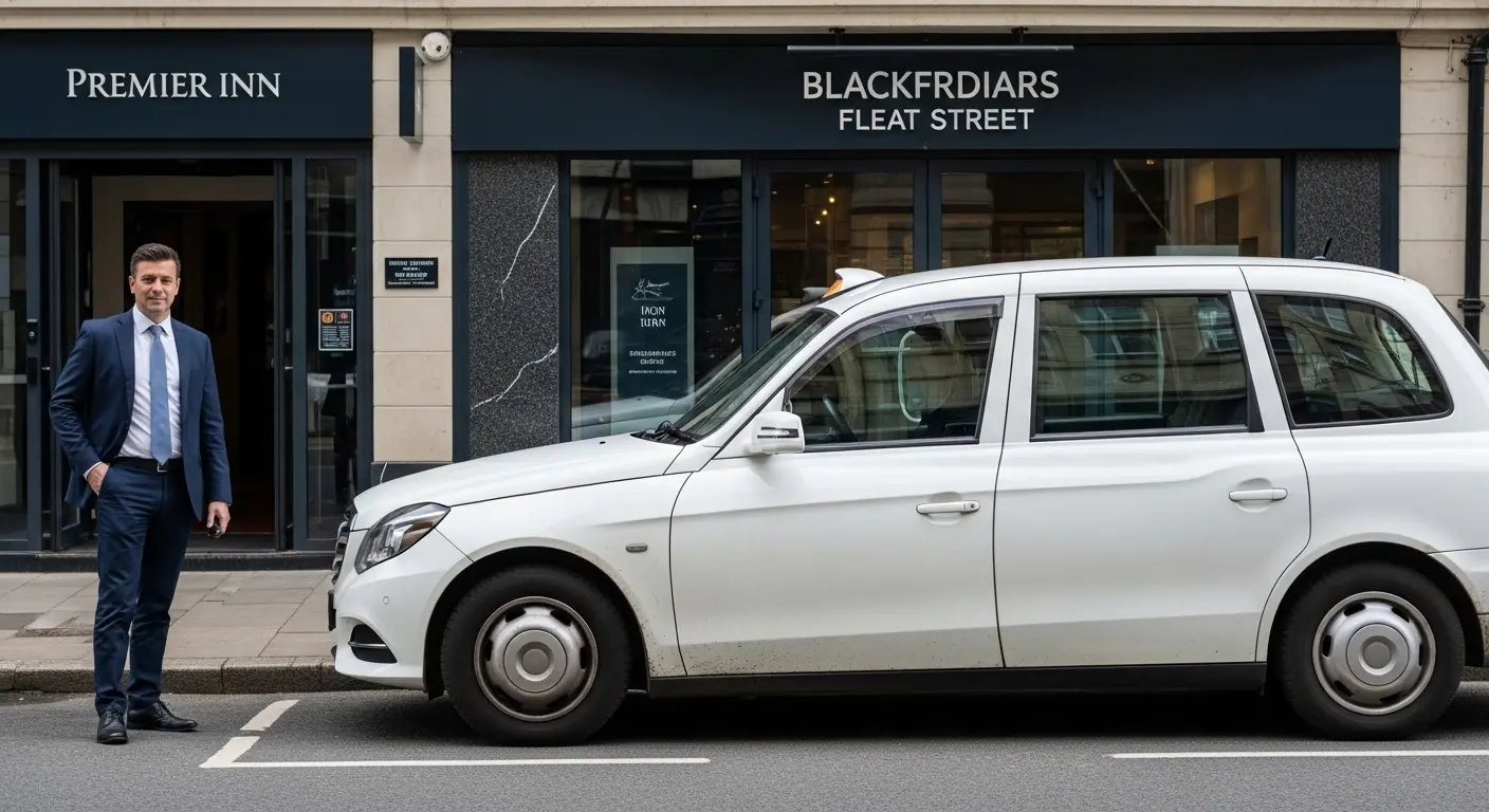 Premier Inn Blackfriars Fleet Street Taxi Heathrow T5 Transfer