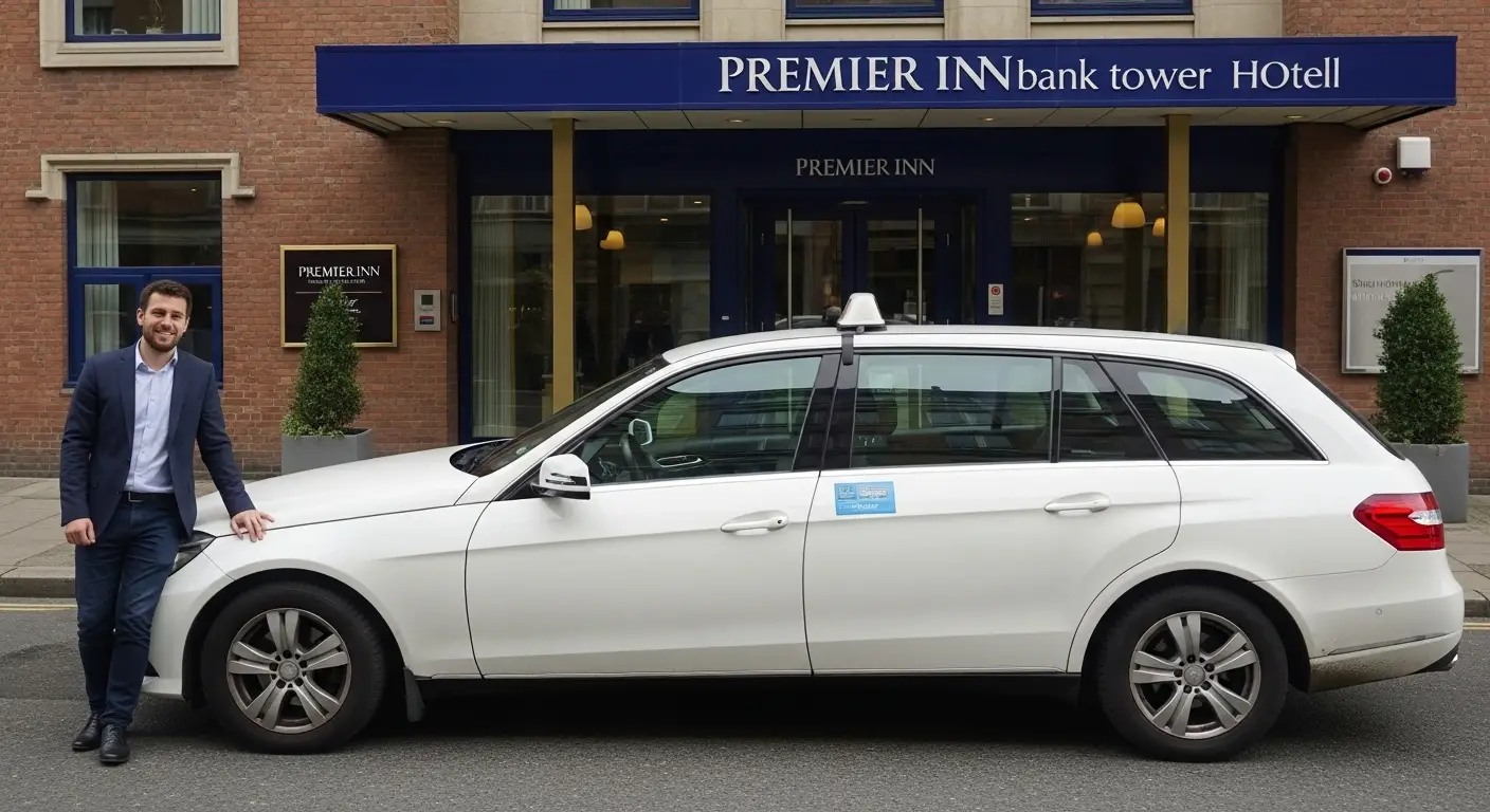 Premier Inn Bank Tower Taxi to Heathrow T5 Transfers