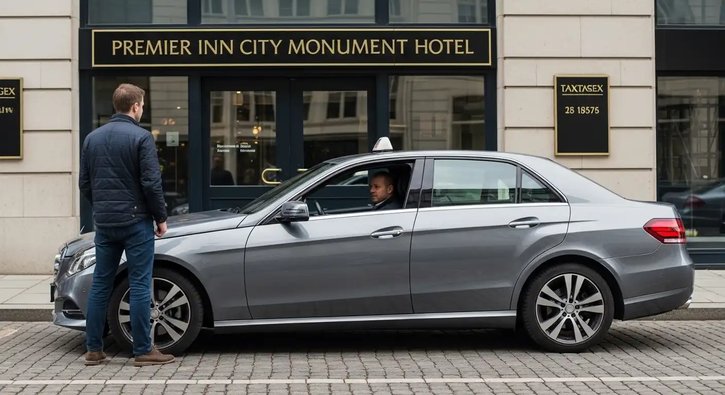 Taxi from Premier Inn City Monument to Heathrow Airport T5
