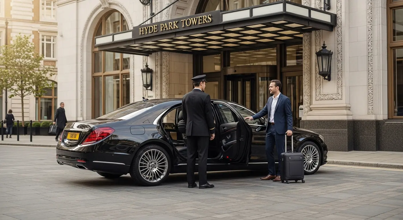 Hyde Park Towers Hotel Taxi to Heathrow T5