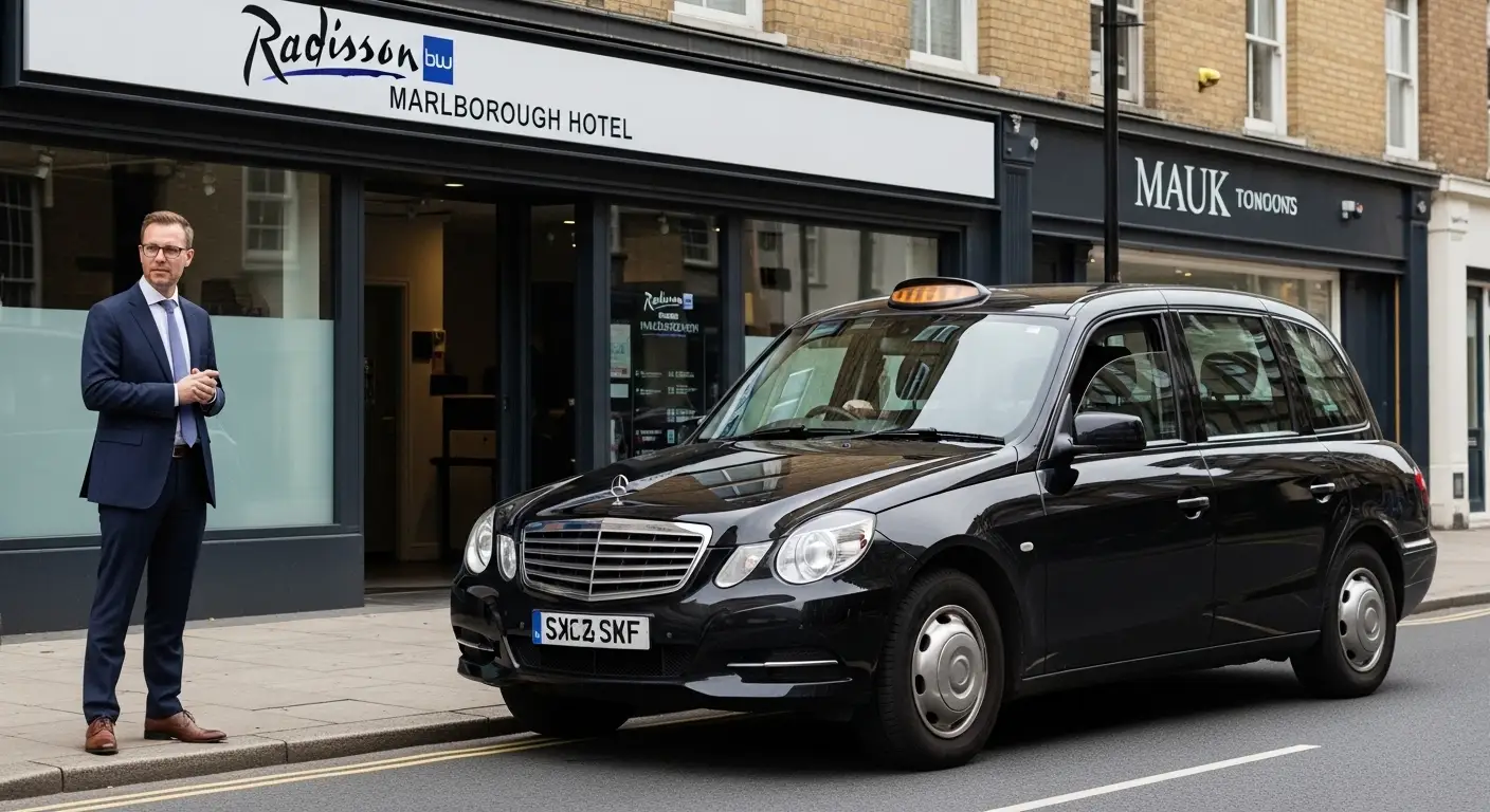 Radisson Blu Marlborough Hotel Taxi to Heathrow Transfer T5