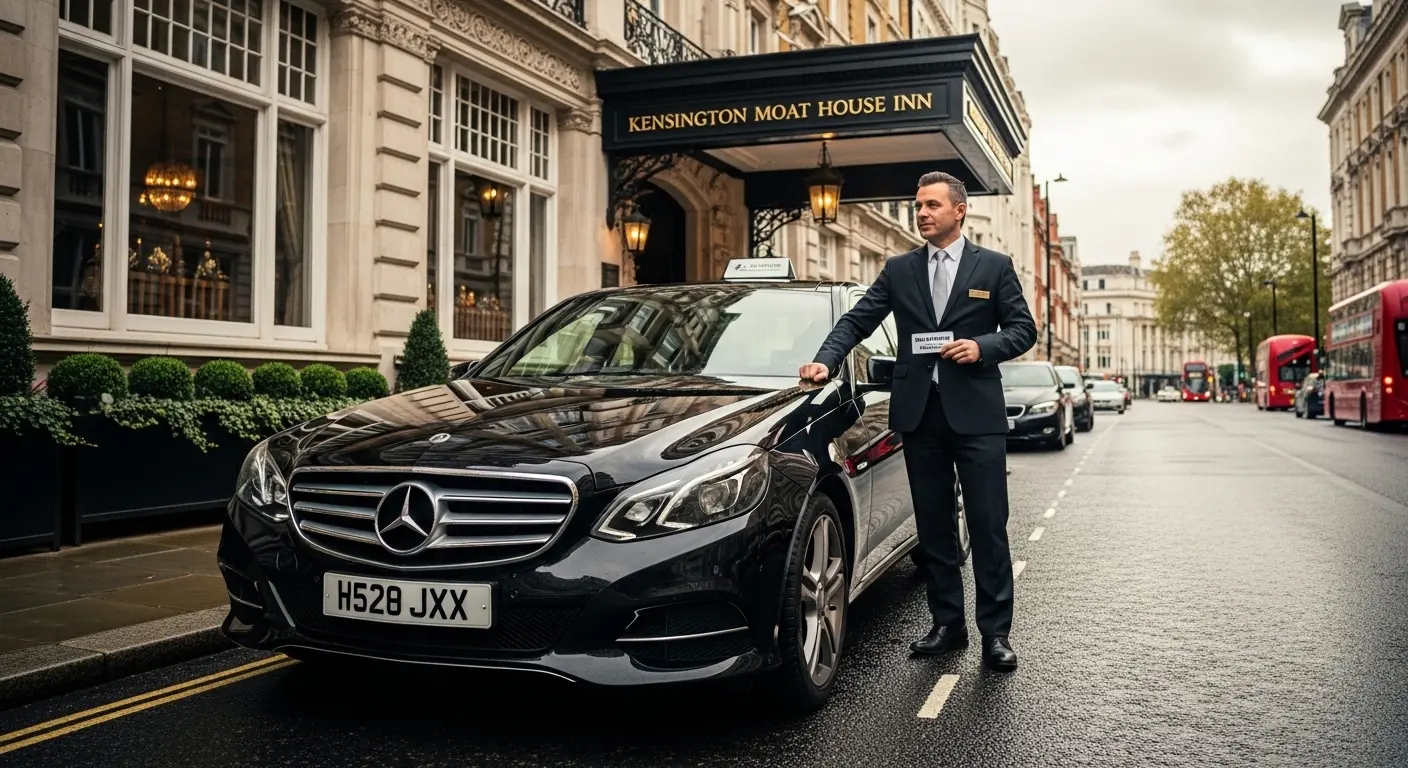 Kensington Moat House Inn Taxi to Heathrow T5
