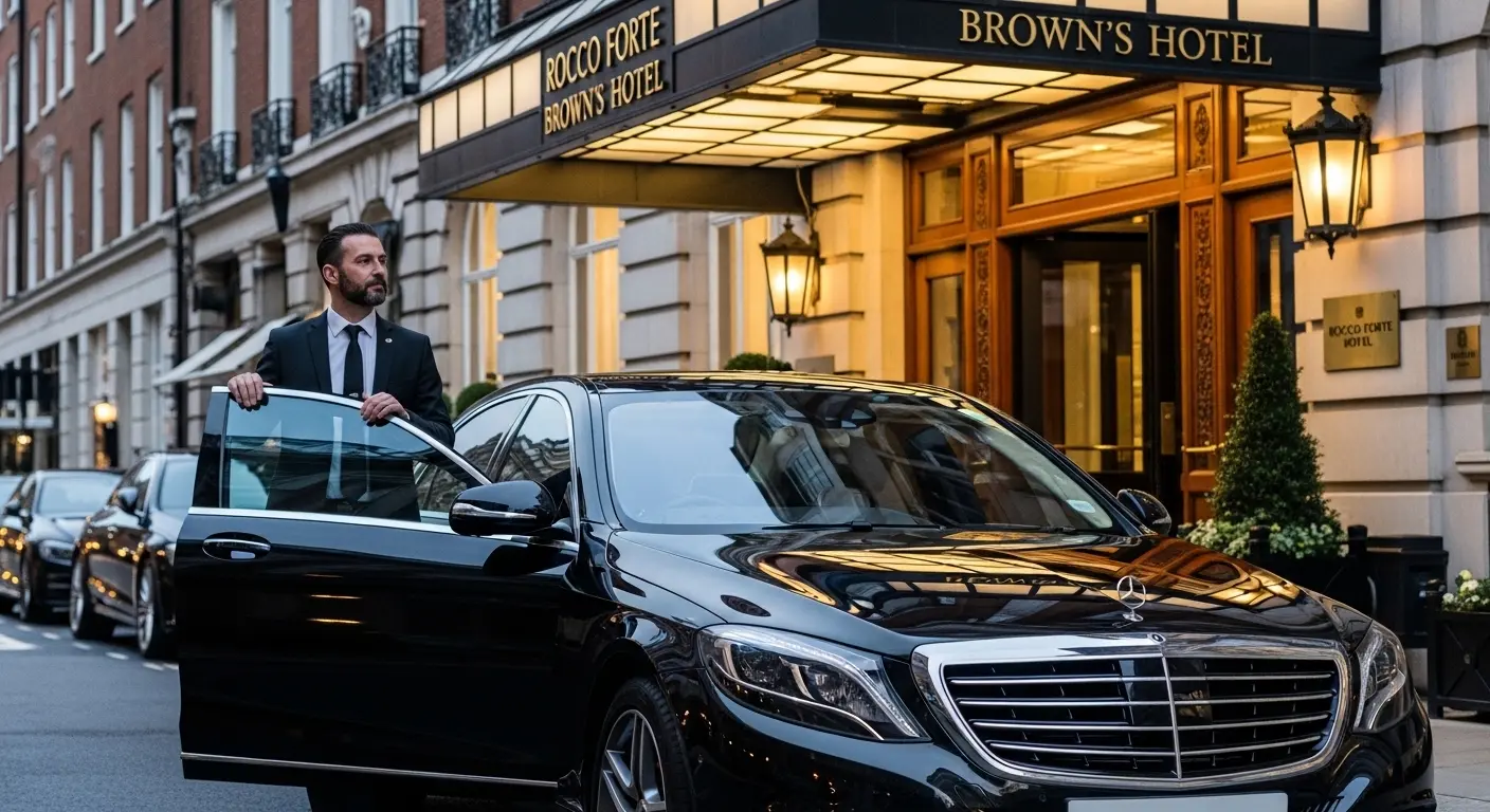 Rocco Forte Brown’s Hotel Taxi to Heathrow T5