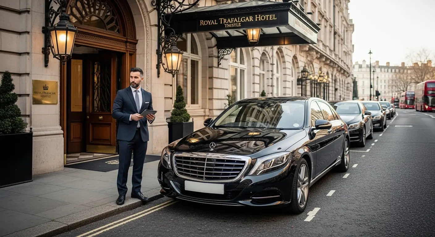 Royal Trafalgar Hotel Thistle Taxi to Heathrow T5