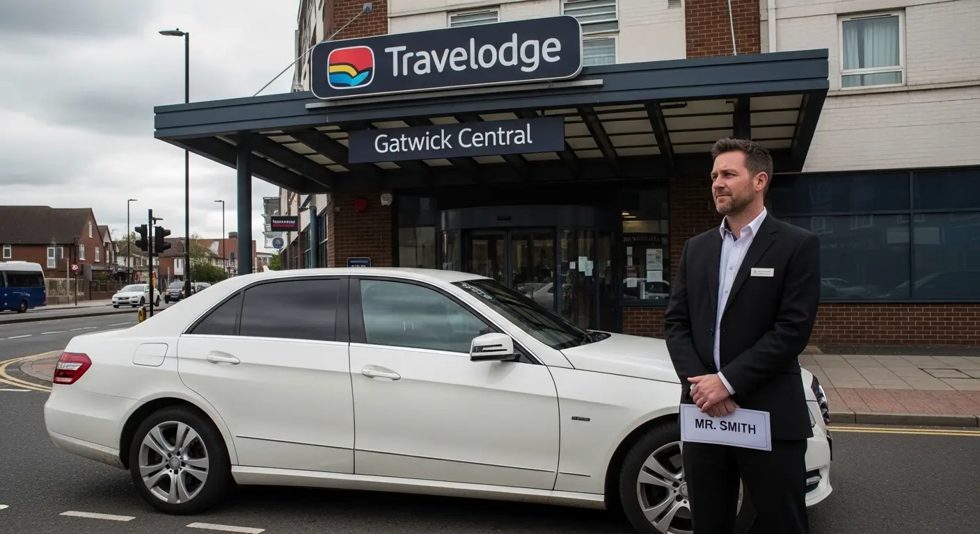 Travel inn Gatwick Central Taxi  Heathrow T5 Transfers