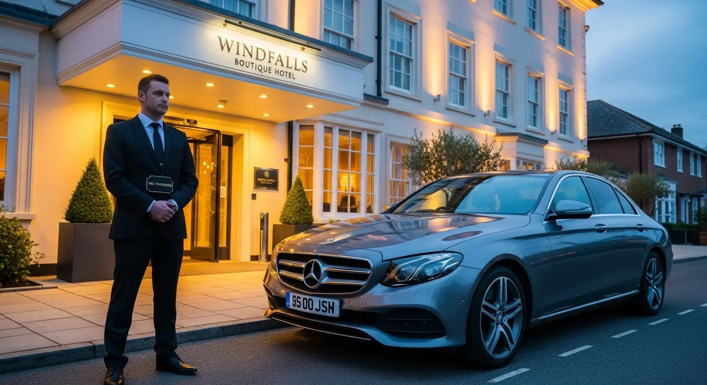 Windfalls Boutique Hotel Taxi to Heathrow Airport Terminal 5