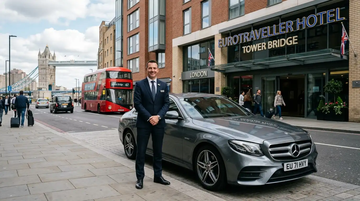 Eurotraveller Hotel Tower Bridge Taxi to Airport Transfer